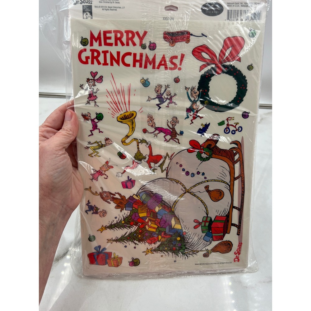 Hallmark Dr Seuss The Grinch Moveable Stickers Decorations Merry Grinchmas 2012 - Picture 5 of 8